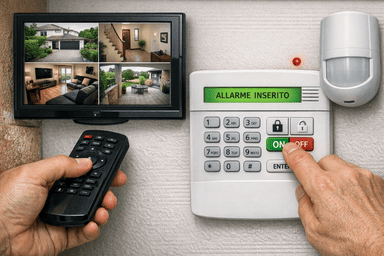 Allarme e sicurezza della casa prima di una lunga crociera