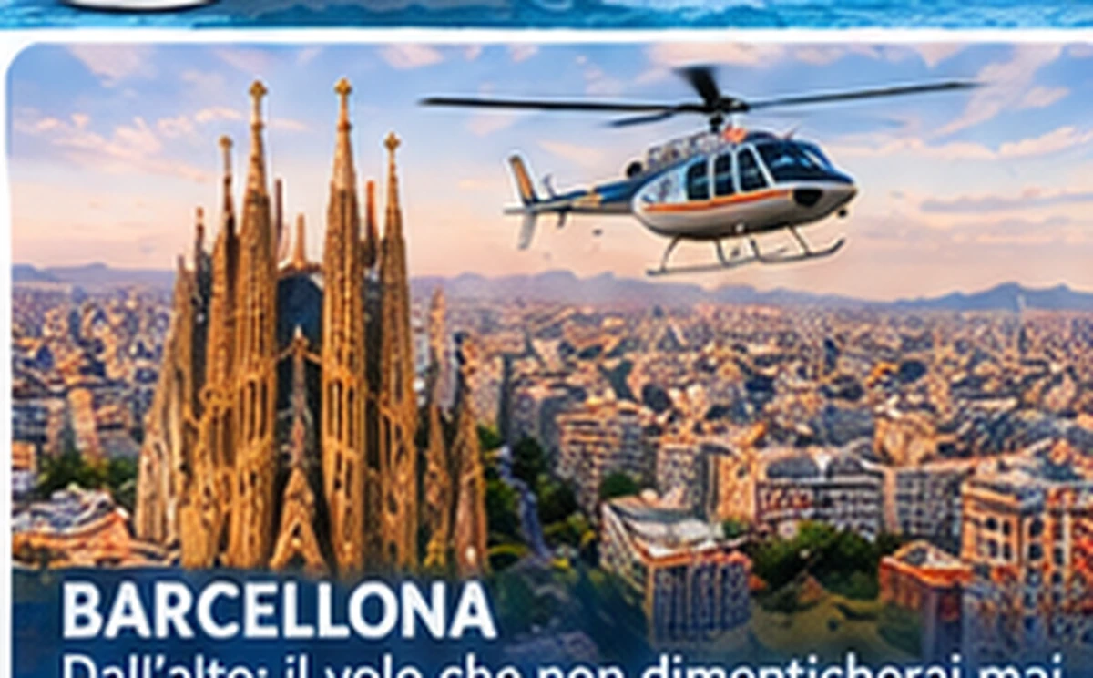 Escursione del World Tour 2026/27: Barcellona vista dall’alto durante il volo panoramico
