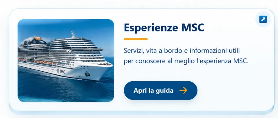 Esperienze a bordo MSC